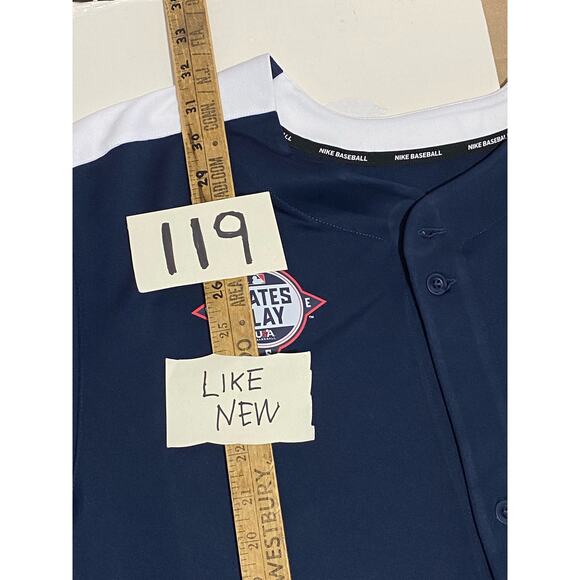 NWOT Nike Baseball States Play Invitational Jersey Mens XL Blue MLB #60 - Picture 3 of 6